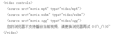 HTML5支持的视频文件格式和音频文件格式